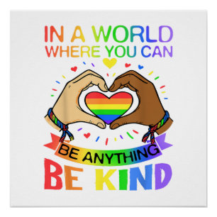 Póster Camiseta de Conciencia de Igualdad de Arcoiris de