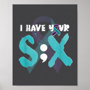 Póster Camiseta de Conciencia de Prevención del Suicidio