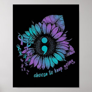 Póster Camiseta de Conciencia de Prevención del Suicidio 