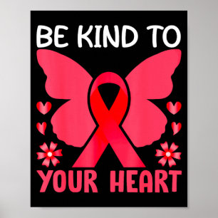 Póster Camiseta de Conciencia sobre Enfermedades del Cora