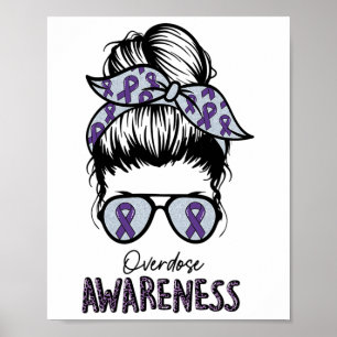 Póster Camiseta de Conciencia sobre Sobredosis Cinta Mora