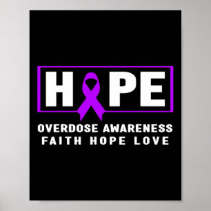 Póster Camiseta de Conciencia sobre Sobredosis - Esperanz