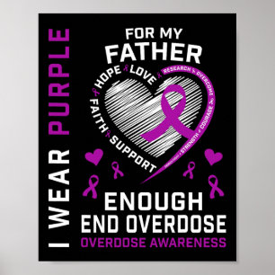 Póster Camiseta de Conciencia sobre Sobredosis Fin Basta