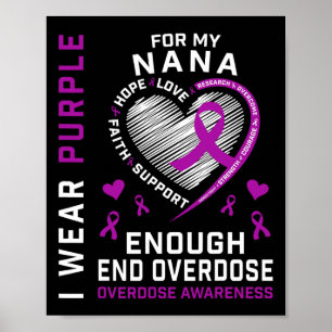 Póster Camiseta de Conciencia sobre Sobredosis Fin Bastan