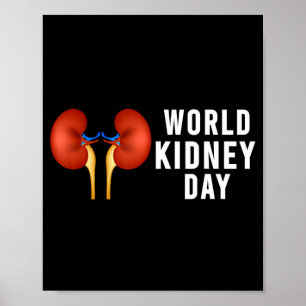Póster Camiseta de concienciación sobre la enfermedad ren