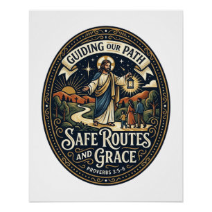 Póster Camiseta de conductor de autobús Jesús trabajador