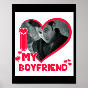 Póster Camiseta de Corazón de Amor de Foto Personalizada