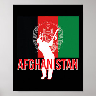 Póster Camiseta de críquet de Afganistán - Afganistán T d