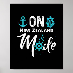 Póster Camiseta de crucero en modo Nueva Zelanda Camiseta