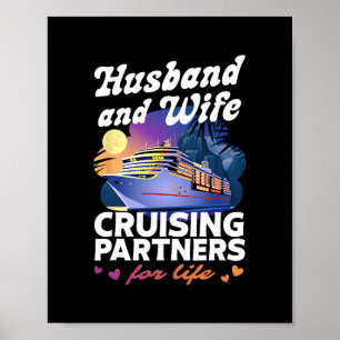Póster Camiseta de crucero para marido y mujer 2026 parej