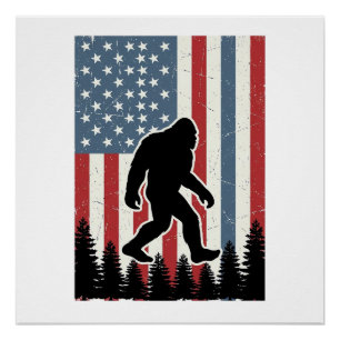 Póster Camiseta de diseño vectorial vintage de la bandera