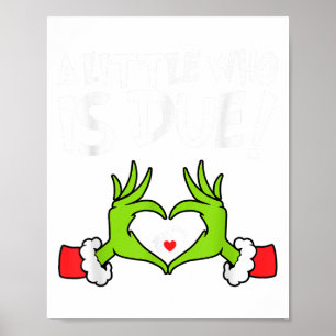 Póster Camiseta de embarazo de Navidad Un pequeño que est