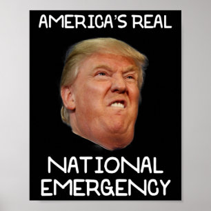 Póster Camiseta De Emergencia Nacional Trump Trump Es La