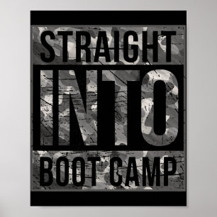 Póster Camiseta de Entrenamiento Básico de Campamento de