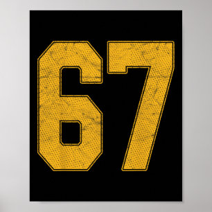Póster Camiseta de equipo deportivo con uniforme numerado