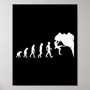 Póster Camiseta de escalada en roca para escalador divert