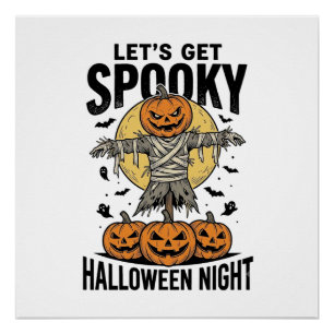 Póster Camiseta de espantapájaros de calabaza Gráfica vin