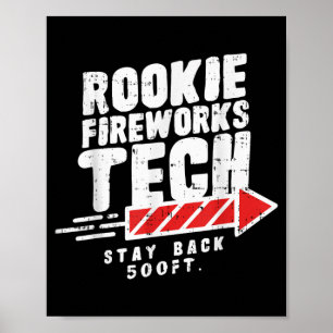 Póster Camiseta de Fuegos Artificiales del 4 de Julio Día