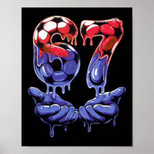 Póster Camiseta de fútbol 67 para niños — Camiseta 67 par