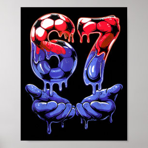Póster Camiseta de fútbol 67 para niños — Camiseta 67 par