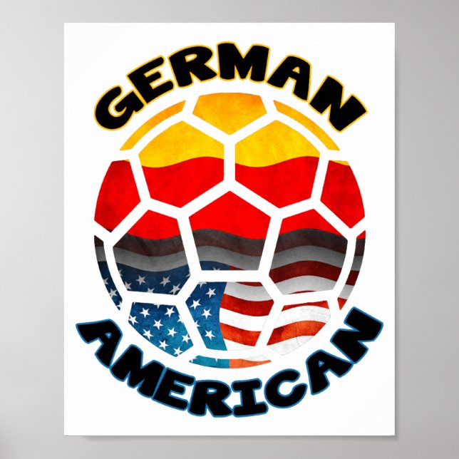 Póster Camiseta de fútbol americano alemán (Frente)
