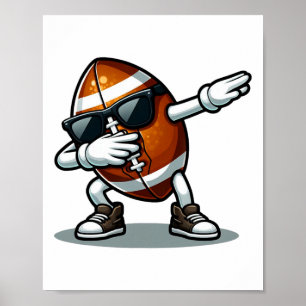 Póster Camiseta de fútbol de Dabbing Vintage Ropa Retro U