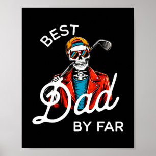Póster Camiseta de golf divertida de papá por par papá