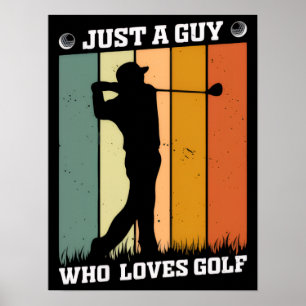 Póster Camiseta de Golf Divertida - Salga con Estilo y Hu
