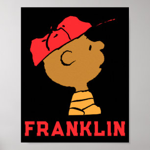 Póster Camiseta de gorra de béisbol Peanuts Franklin