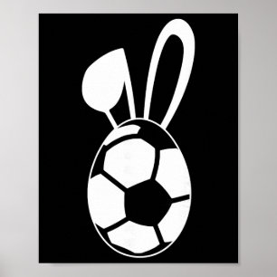 Póster Camiseta de huevo de fútbol lindo - Regalo de huev