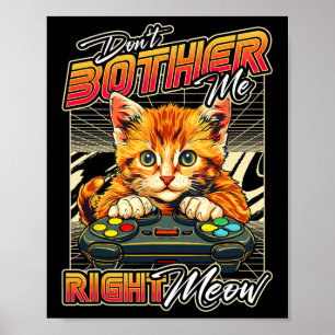Póster Camiseta de juegos de gatas de camisas Hombres Vid