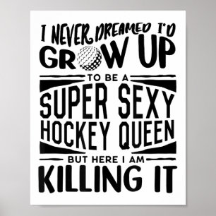 Póster Camiseta de jugadora de hockey sobre hierba mujere