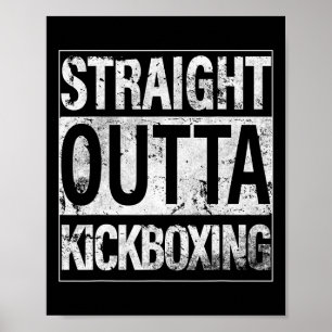 Póster Camiseta de Kickboxing Directamente de Camiseta de