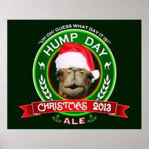 Póster Camiseta de la cerveza inglesa del navidad del día