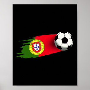 Póster Camiseta de la selección de fútbol de Portugal con