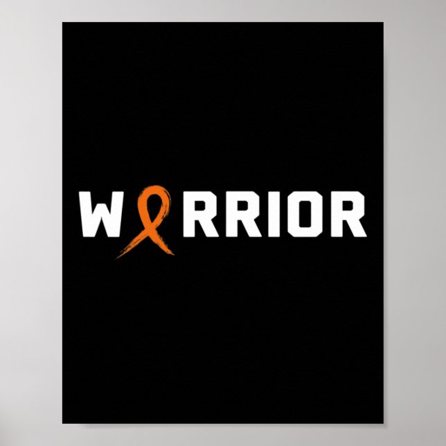 Póster CAMISETA DE LEUKEMIA DE WARRIOR - Conciencia sobre (Frente)