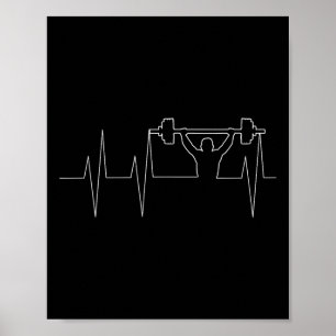 Póster Camiseta de levantamiento de pesas con barra - Bod