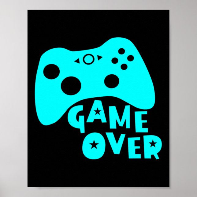 Póster Camiseta de los jugadores de videojuegos (Frente)