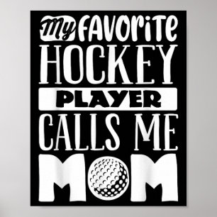 Póster Camiseta de mamá de hockey sobre hierba para mujer