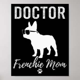 Póster Camiseta de mamá francesa médica mujer divertida a
