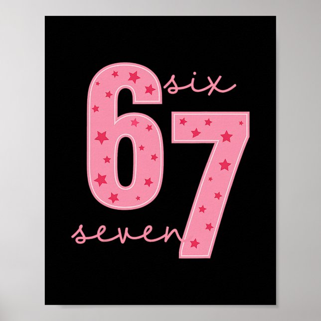 Póster camiseta de meme 67 (Frente)