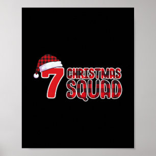 Póster Camiseta de Navidad 67 Six Seven Meme Squad 67 Cua