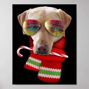 Póster Camiseta de Navidad en Julio Gafas de sol de Labra