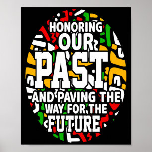 Póster Camiseta de orgullo del Mes de la Historia Negra e