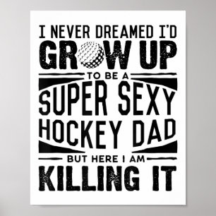 Póster Camiseta de padre de hockey sobre hierba hombres j