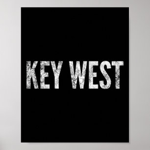 Póster Camiseta de pesca al atardecer en la playa de Key