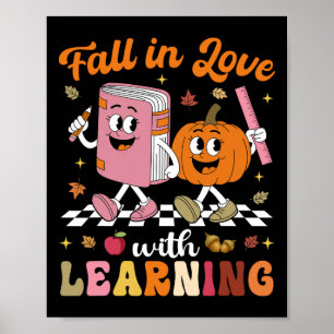 Póster Camiseta De Profesor De Acción De Gracias Retro Me