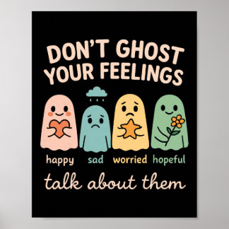 Póster Camiseta de Psicólogo Escolar de Halloween No te A