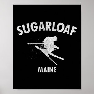 Póster Camiseta de regalo de esquí Sugarloaf Maine