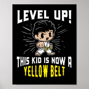 Póster Camiseta de regalo de uniforme de karate para niño
